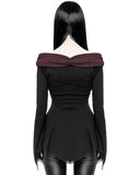 Punk Rave Morgana Womens Top - Black & Red