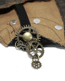 Devil Fashion Archelist Steampunk Gloves - Brown