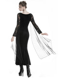 Dark In Love Elvetia Gothic Velvet & Lace Witch Dress