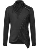 Devil Fashion Void Defiance Mens Shredded Dieselpunk Top