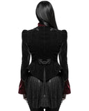 Punk Rave Lacrimosa Jacket - Black & Red Velvet