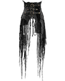 Devil Fashion Aconitia Dieselpunk Half-Skirt Cincher Corset