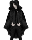 Devil Fashion Carpathia Womens Gothic Velvet Cloak
