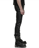 Punk Rave Toxico Mens Faux Leather Pants