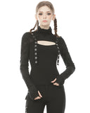 Dark In Love Apocalyptic Punk Strap Top