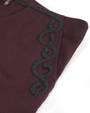 Devil Fashion Mens Gothic Steampunk Formal Dress Pants Trousers Wine Red Black