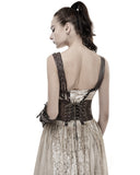 Punk Rave Valkyrie Cincher Corset - Brown