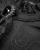Devil Fashion Calpernicus Mens Gothic Shirt & Cravat - Black