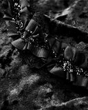 PRE-ORDER: Dark In Love Womens Gothic Courtesan Ruched Velvet & Lace Maxi Skirt