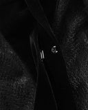 Punk Rave Womens Gothic Long Hooded Cloak Black Velvet Lace Reversible Witch