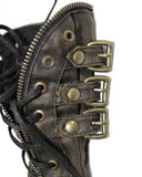 Devil Fashion Intrepid Steampunk Gauntlet Gloves - Brown