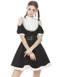 Dark In Love Lost Harlequin Gothic Lolita Dress - Black & White