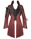 Punk Rave Womens Poisonblack Jacket - Red