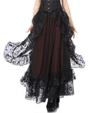 Dark In Love Tristitia Skirt - Black & Red