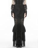 Dark In Love Invocation Gothic Lace Mermaid Skirt