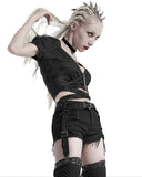 Punk Rave Womens Dark Gothic Serpent Suspender Belt