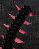 Punk Rave Eternal Flame Womens Apocalyptic Gothic Half-Skirt Leggings - Black & Red