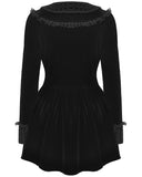 Dark In Love Gothic Lolita Spliced Velvet & Lace Mini Dress