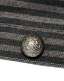 Devil Fashion Ottensia Womens Steampunk Shirt - Black & Brown Stripe