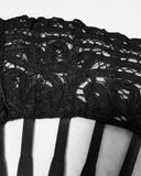 Dark In Love Gothic Lolita Lace Fan