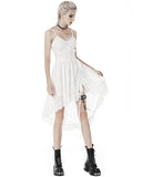 Dark In Love Gypsophilia White Gothic Lace Evening Dress