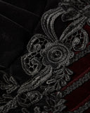 Punk Rave Lacrimosa Jacket - Black & Red Velvet