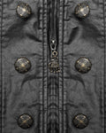 Punk Rave Mens Regency Gothic Steampunk Tapestry Waistcoat Vest - Black & Gold