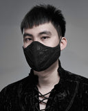 Punk Rave Mens Womens Gothic Steampunk Face Cover Mask Black Braided Frogging