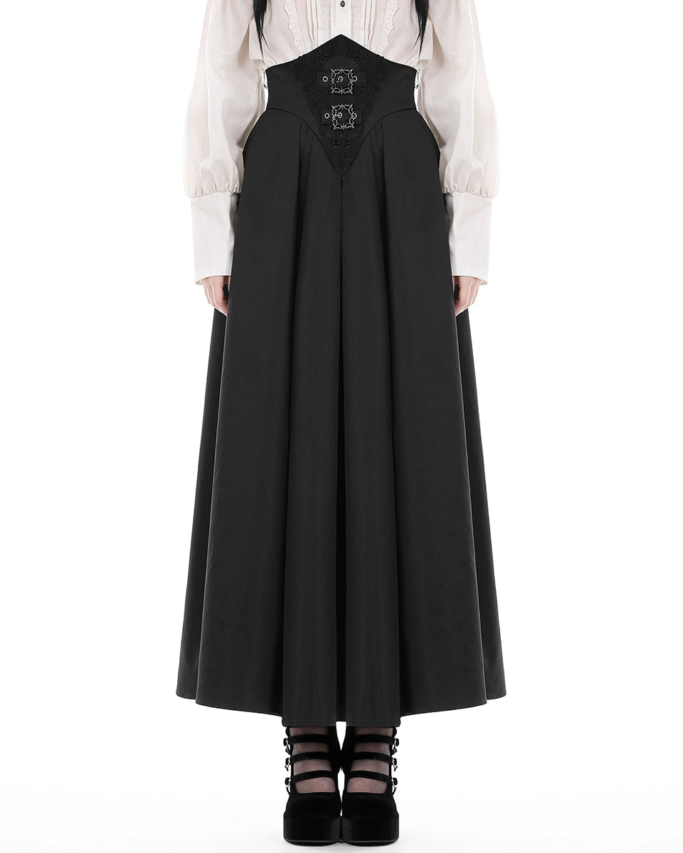 Gothic vintage court maxi skirt main image 1
