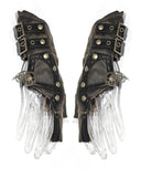 Devil Fashion Archelist Steampunk Gloves - Brown