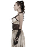 Punk Rave Valkyrie Cincher Corset - Brown
