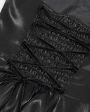 Devil Fashion Insidious Desires Womens Tafetta Layered Ball Gown Dress - Black