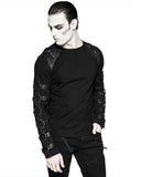 Punk Rave Deconstruction Unit Mens Dieselpunk Long Sleeve Top