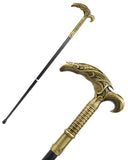 Penny Dreadful Steampunk Gentleman Swaggering Cane - Bronzed Talon Handle