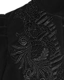 Punk Rave Womens Vespertine Mid-Length Coat - Black