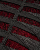 Punk Rave Gothic Home Eternal Flame Filled Cushion - Black & Red