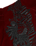 Punk Rave Womens Vespertine Mid-Length Coat - Red
