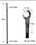 Penny Dreadful Gothic Dragon Claw Swaggering Cane - Clear Orb