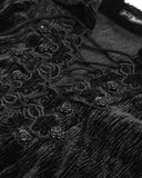 Devil Fashion Mens Gothic Poet Pirate Shirt Top Black Velvet Steampunk Vampire