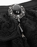 Punk Rave Regency Jabot Cravat - Black