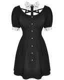 Dark In Love Vertexia Gothic Skull Lace Mini Dress