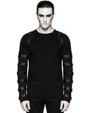 Punk Rave Deconstruction Unit Mens Dieselpunk Long Sleeve Top