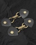 Devil Fashion Mens Apocalyptic Punk Hooded Top Black Dieselpunk Goth Cowl Hoodie