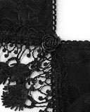 Devil Fashion Two-Piece Tasselled Gothic Bikini Swimwear Set