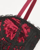 Dark In Love Incarnadine Mini Velvet Slip Dress