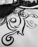 Devil Fashion Calpernicus Mens Gothic Shirt & Cravat - White