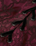 Punk Rave Mens Serpentine Gothic Dandy Shirt - Red