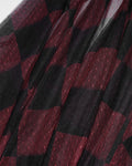 Pyon Pyon Womens Gothic Lolita Sheer Mesh Half-Skirt - Black & Red Check
