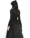 Dark In Love Kiara Shredded Hooded Gothic Cardigan