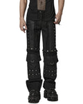 Punk Rave Mens Industrial Tactical Gothic Detachable Utility Pants/Shorts